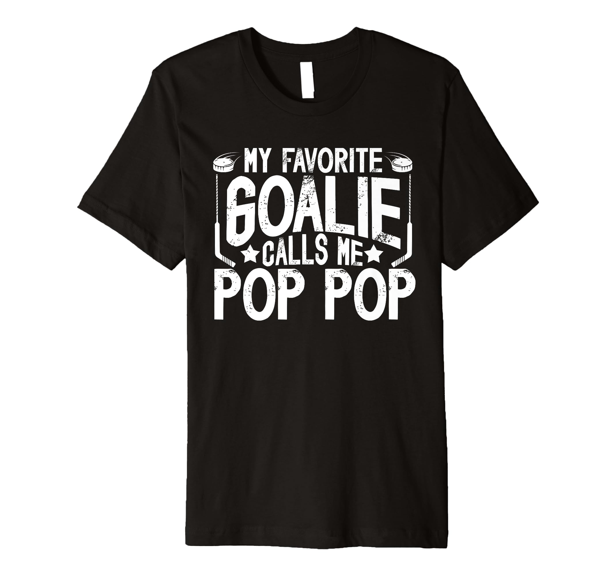 Mens Proud Ice Hockey Goalie Pop Pop T-Shirt - Trendy Graphic for Adults - T-Shirt, Sweatshirt, Hoodie