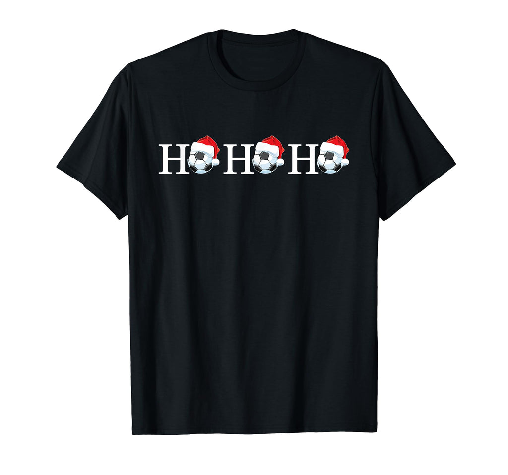 Ho Ho Ho Soccer Ball Mens Funny Soccer T-Shirt - Graphic Print Men Women - T-Shirt, Sweatshirt, Hoodie