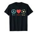 Peace Loe Soccer Soccer Player T-Shirt - Minimalist Print for Adults - T-Shirt, Sweatshirt, Hoodie