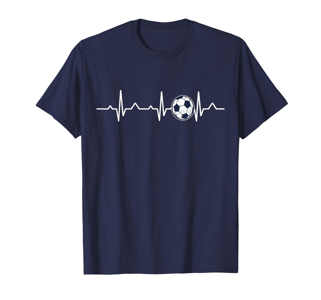 Heartbeat Soccer Lover Soccer Fans T-Shirt - Fun Novelty Design for Adults - T-Shirt, Sweatshirt, Hoodie