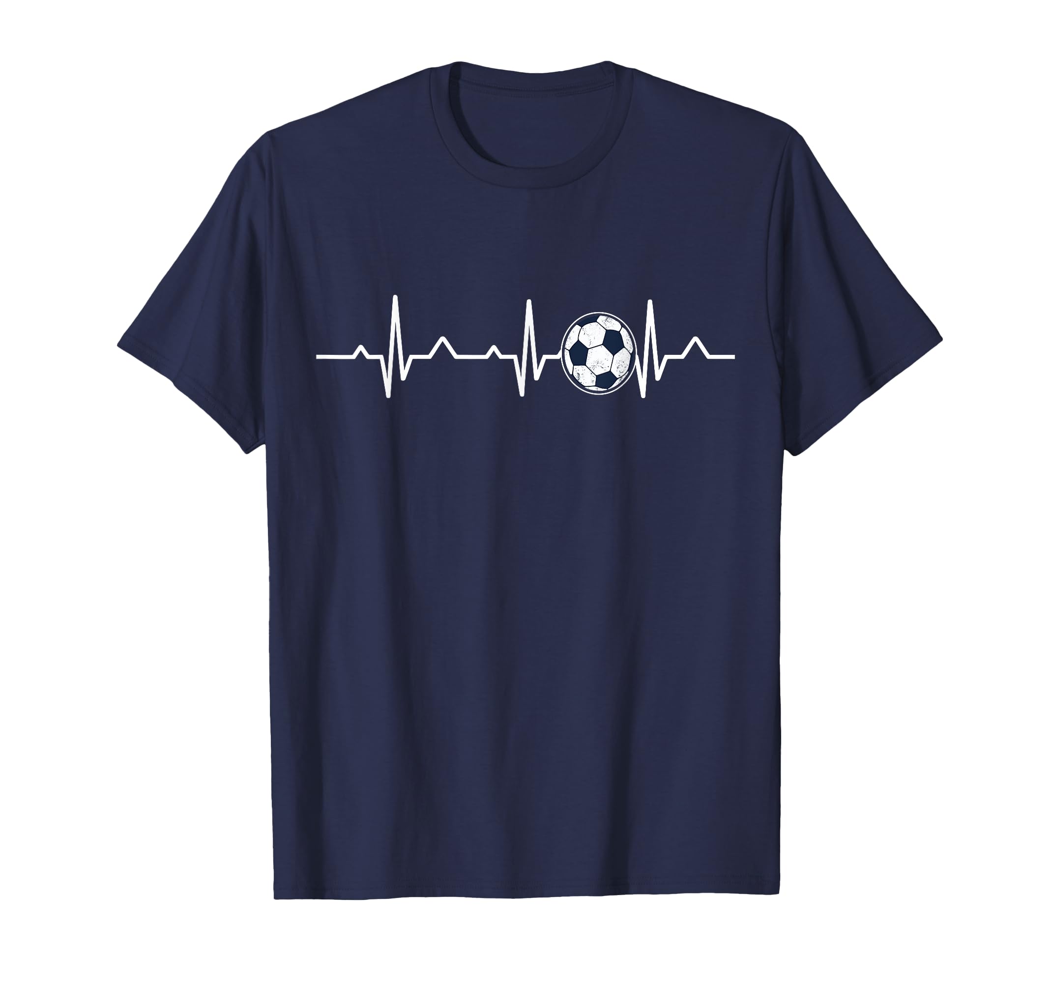 Heartbeat Soccer Lover Soccer Fans T-Shirt - Fun Novelty Design for Adults - T-Shirt, Sweatshirt, Hoodie