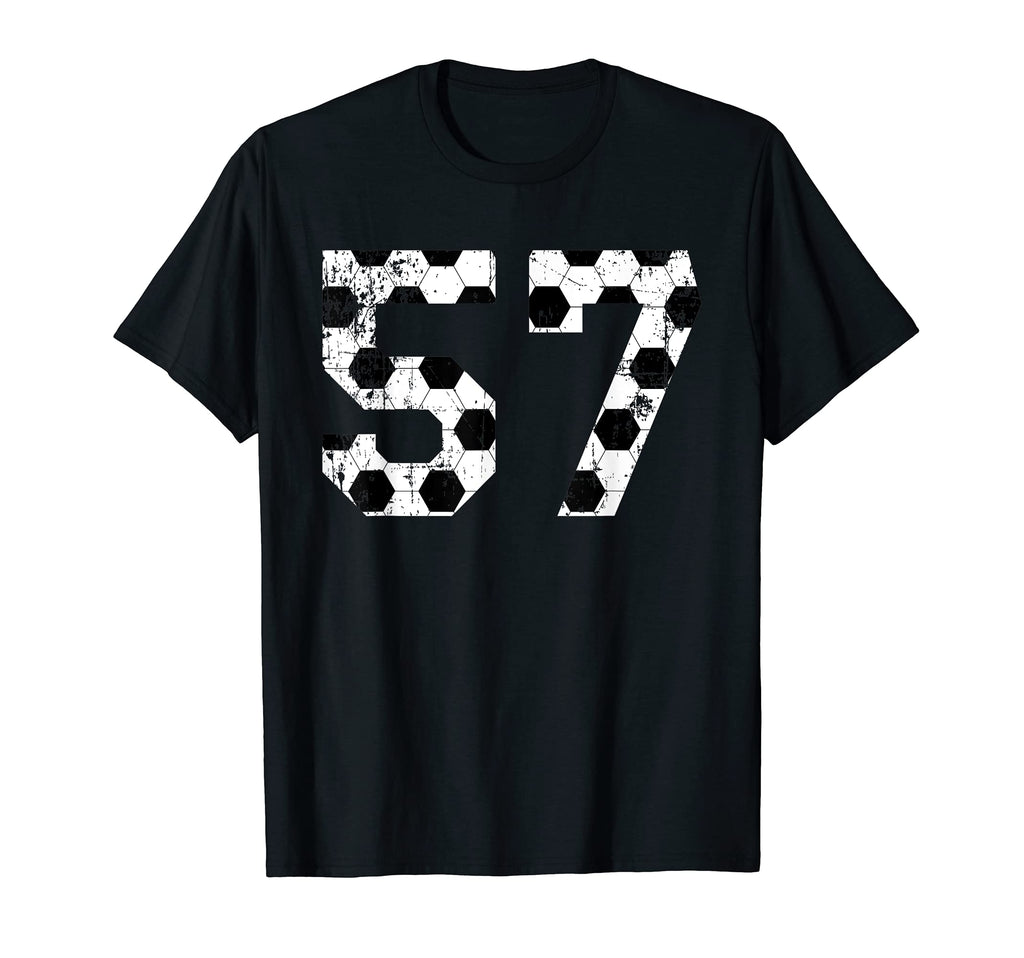 Soccer 57 Jersey Number T-Shirt - Unique Graphic Men Women - T-Shirt, Sweatshirt, Hoodie