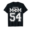 Number 54 Custom Proud Soccer Futbol T-Shirt - Minimalist Print Men Women - T-Shirt, Sweatshirt, Hoodie