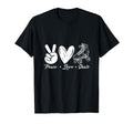 Peace Love Skate Roller Skating Peace T-Shirt - Unique Graphic Men Women - T-Shirt, Sweatshirt, Hoodie