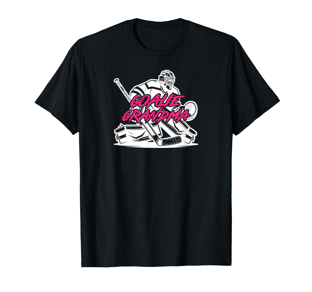 Ice Hockey Goalie Grandma Hockey T-Shirt - Custom Art Print Men Women - T-Shirt, Sweatshirt, Hoodie