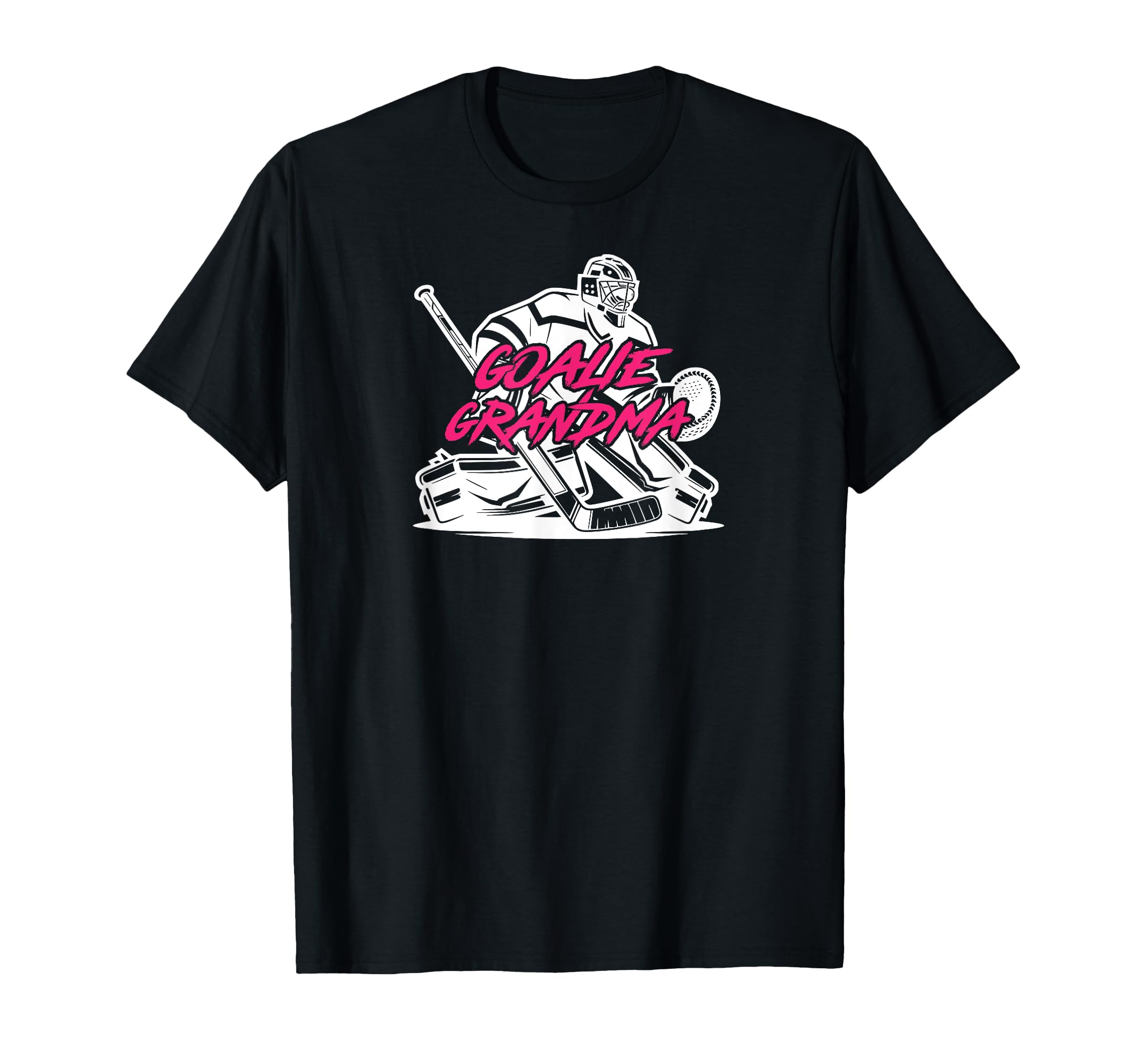 Ice Hockey Goalie Grandma Hockey T-Shirt - Custom Art Print Men Women - T-Shirt, Sweatshirt, Hoodie
