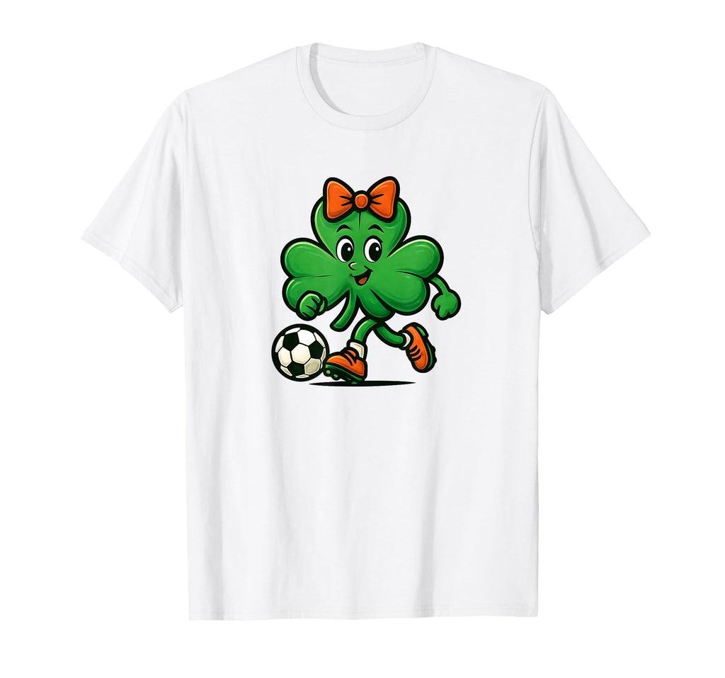 Soccer St Patricks Day Shamrock T-Shirt - Fun Novelty Design Men Women - T-Shirt, Sweatshirt, Hoodie
