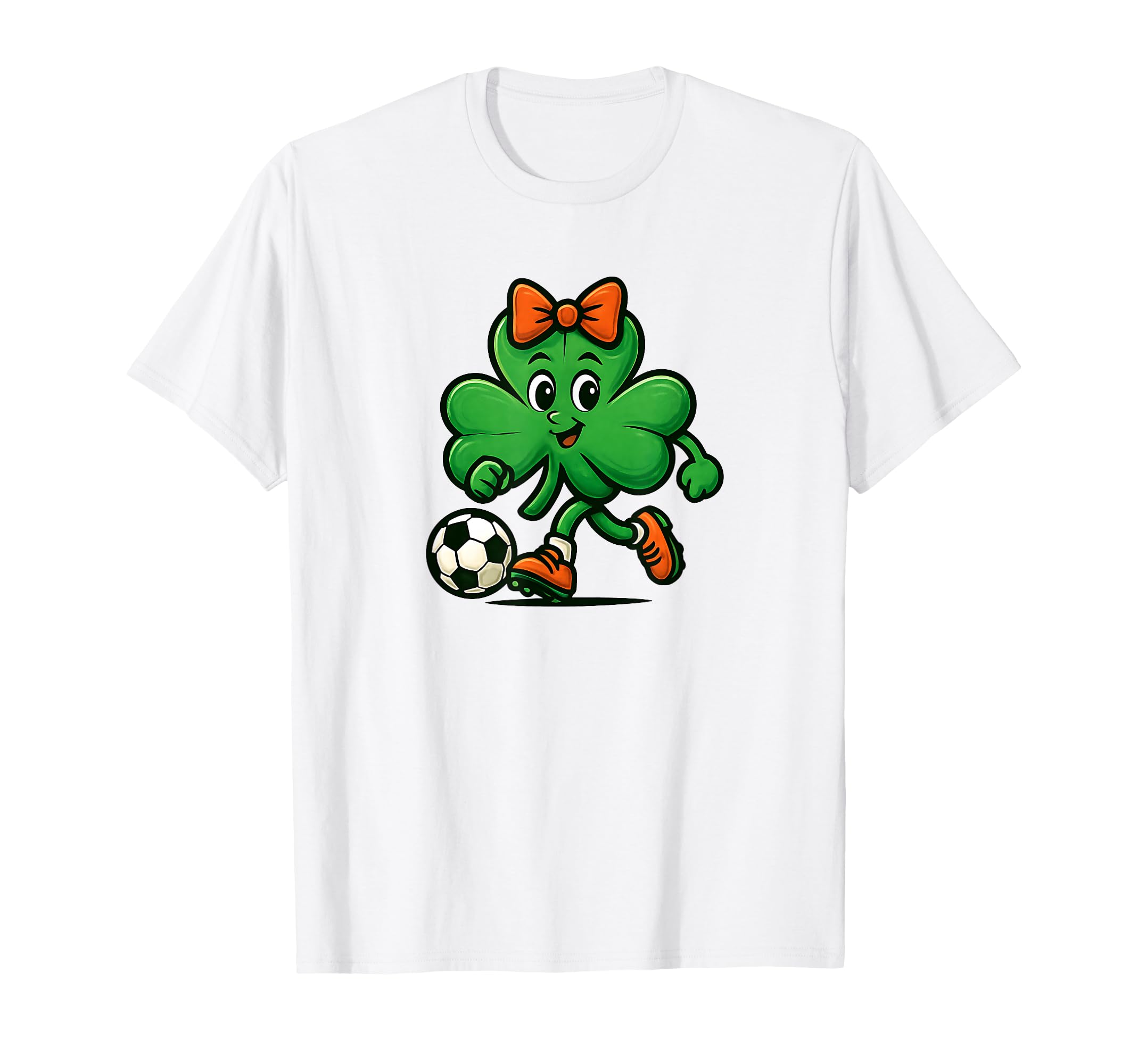 Soccer St Patricks Day Shamrock T-Shirt - Fun Novelty Design Men Women - T-Shirt, Sweatshirt, Hoodie