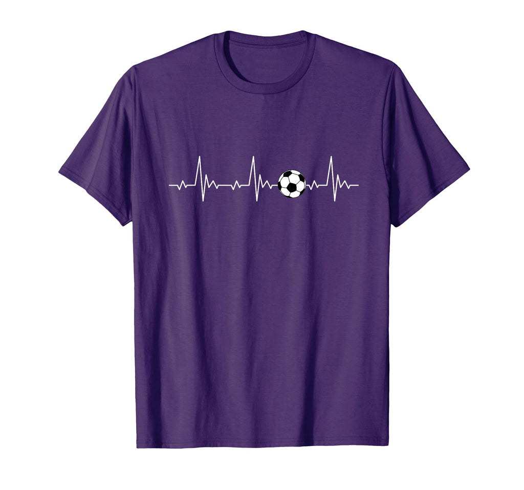 Soccer Ball Heartbeat Soccer Players T-Shirt - Aesthetic Graphic Men Women - T-Shirt, Sweatshirt, Hoodie