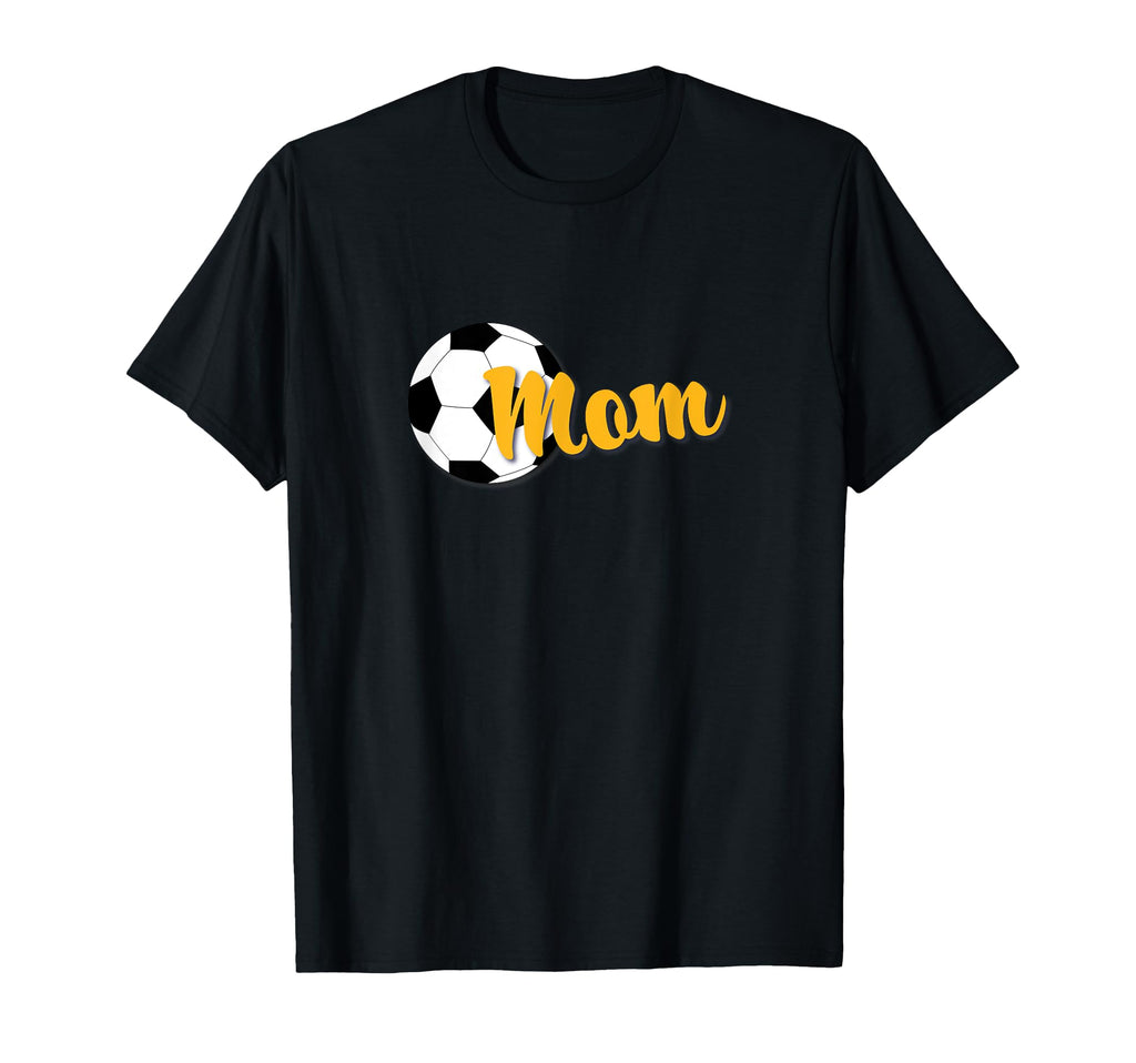 Soccer Mom Soccer Ball Gold T-Shirt - Trendy Graphic Men Women - T-Shirt, Sweatshirt, Hoodie