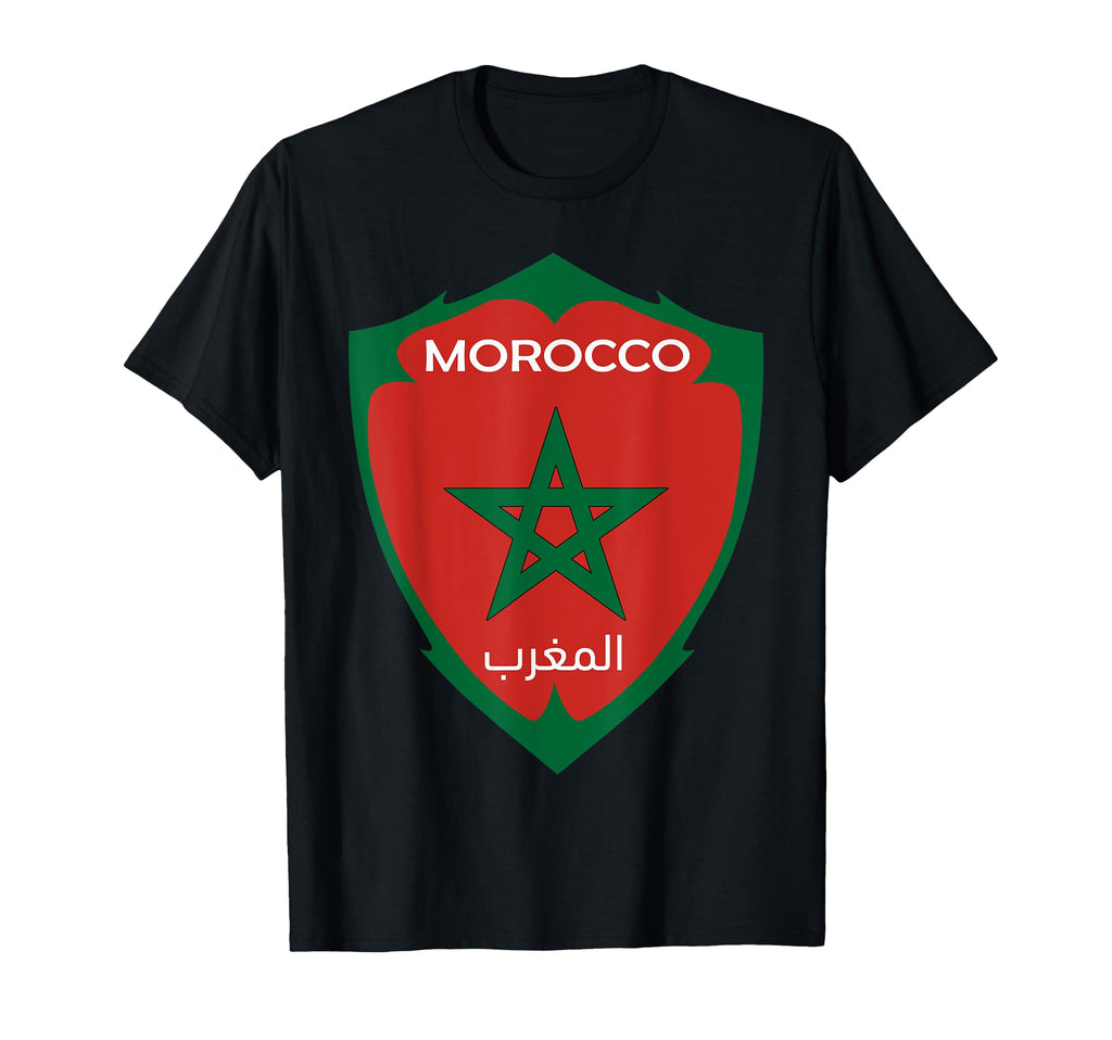 Morocco Flag Moroccan Soccer Morocco T-Shirt - Novelty Apparel for Adults - T-Shirt, Sweatshirt, Hoodie