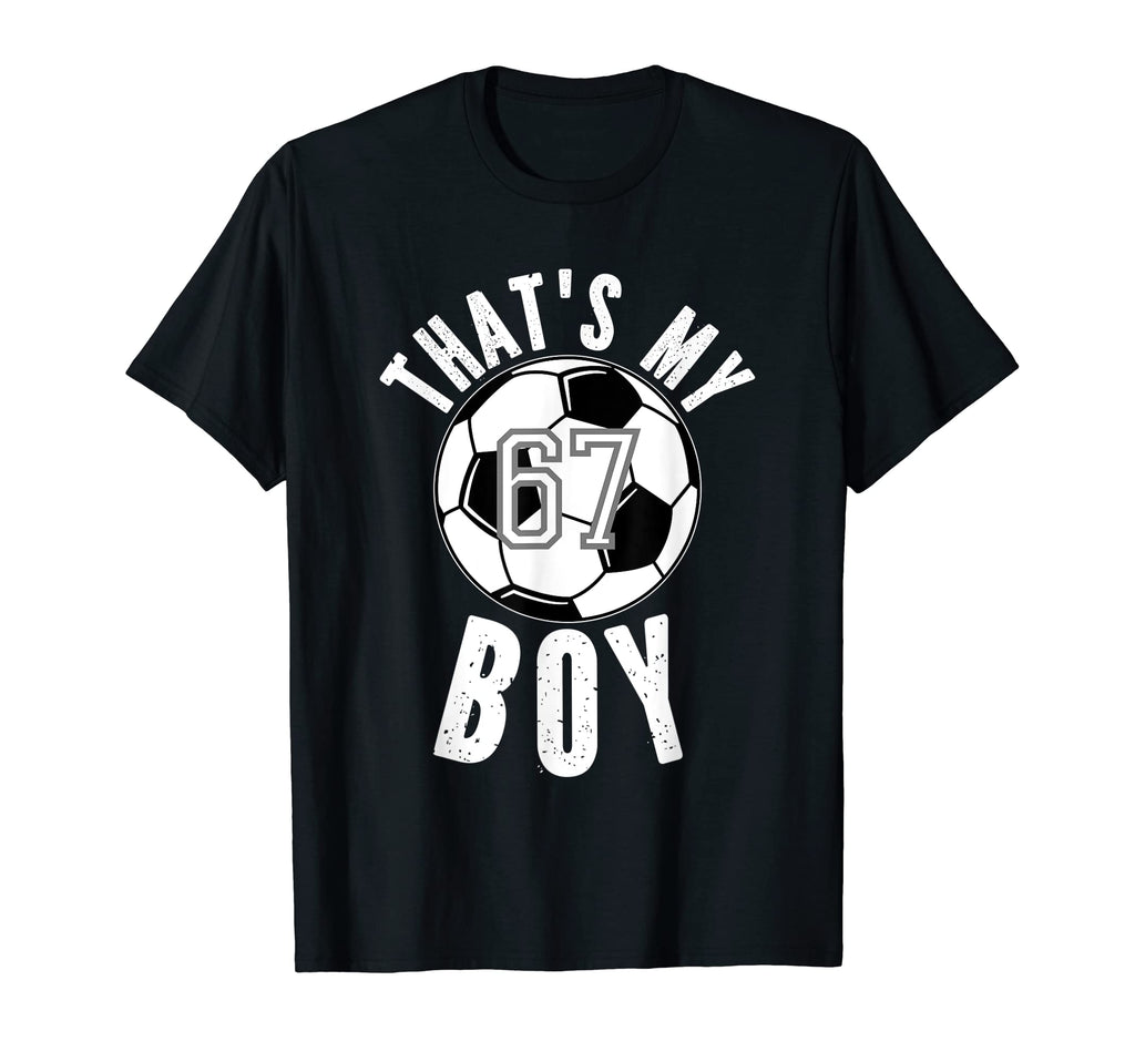 Thats My Jersey Number 67 Soccer Mom T-Shirt - Minimalist Print for Adults - T-Shirt, Sweatshirt, Hoodie