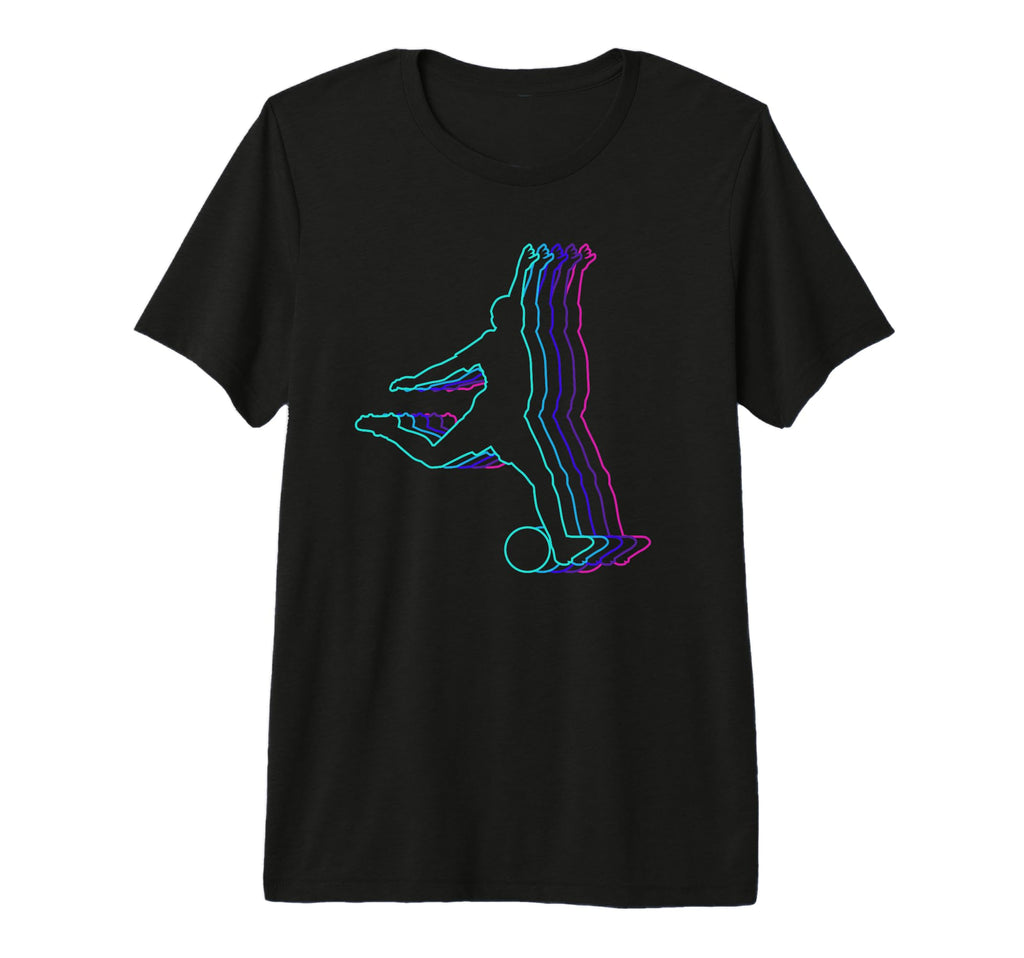 Soccer Silhouette Soccer Player Tri T-Shirt - Streetwear Style for Adults - T-Shirt, Sweatshirt, Hoodie