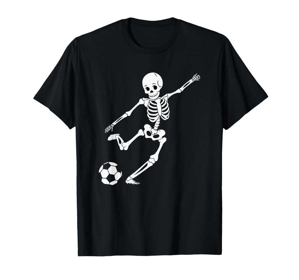 Soccer Skeleton Halloween Soccer T-Shirt - Aesthetic Graphic for Adults - T-Shirt, Sweatshirt, Hoodie