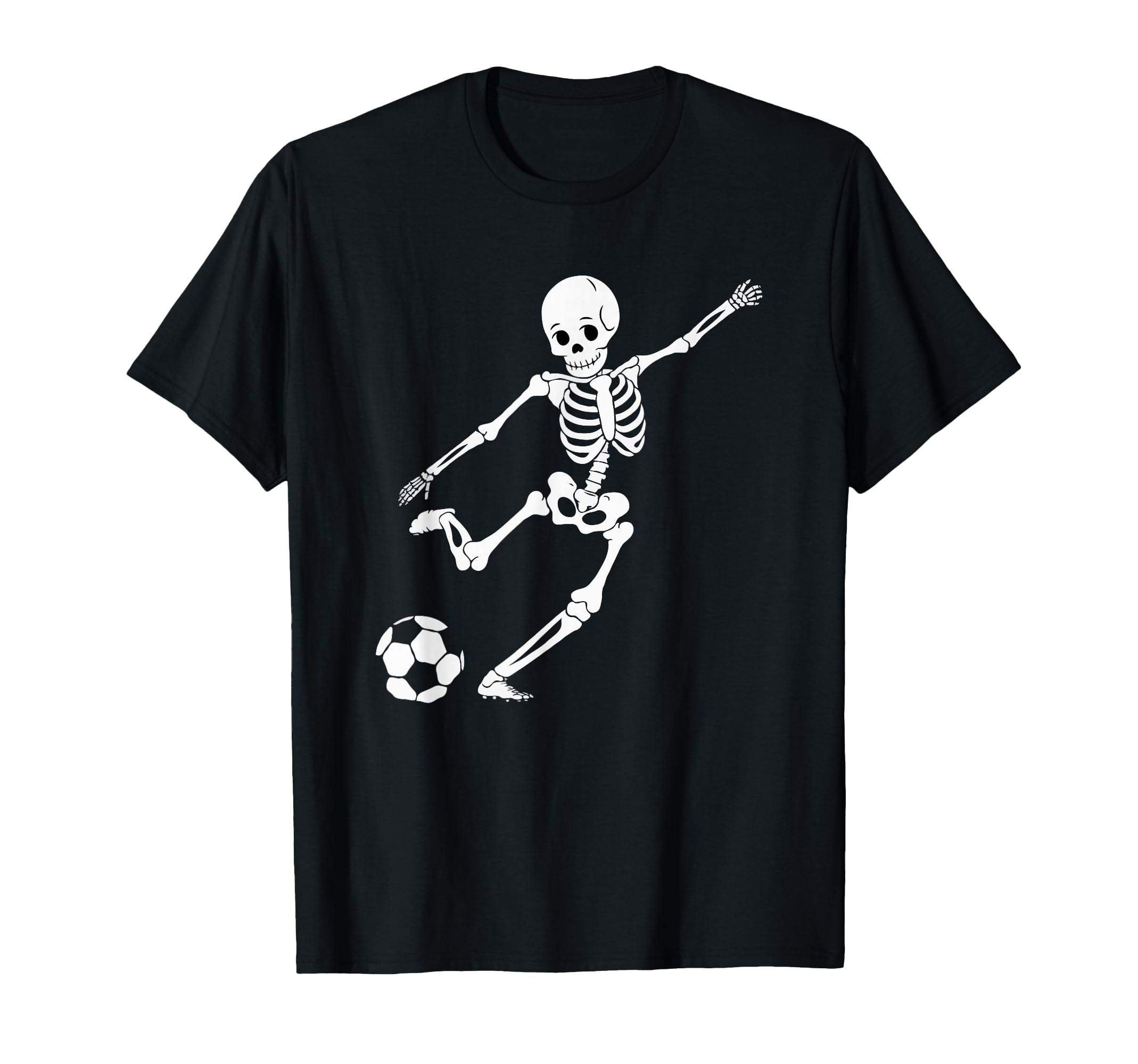 Soccer Skeleton Halloween Soccer T-Shirt - Aesthetic Graphic for Adults - T-Shirt, Sweatshirt, Hoodie