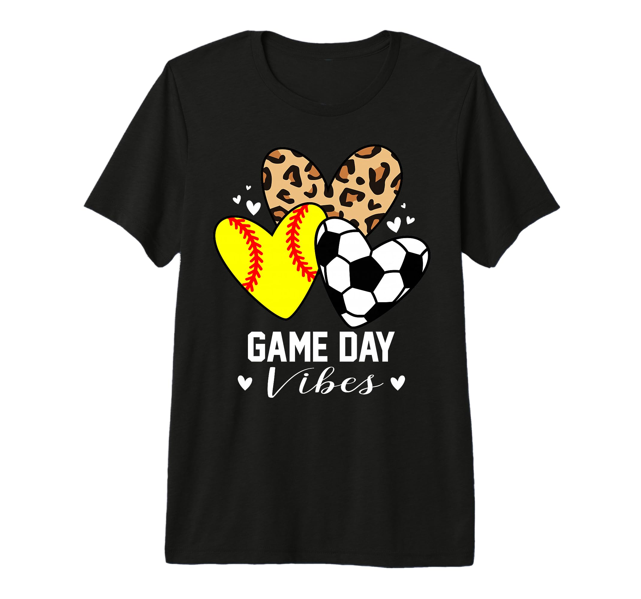 Game Day Vibes Funny Soccer Softball T-Shirt - Custom Art Print Men Women - T-Shirt, Sweatshirt, Hoodie