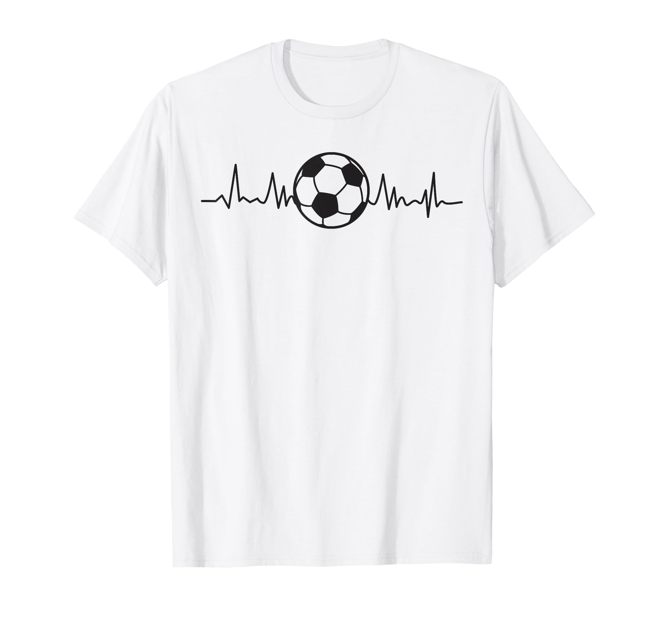 Soccer Heartbeat Soccer Ball Soccer T-Shirt - Unique Graphic for Adults - T-Shirt, Sweatshirt, Hoodie