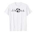 Soccer Heartbeat Soccer Ball Soccer T-Shirt - Custom Art Print Men Women - T-Shirt, Sweatshirt, Hoodie
