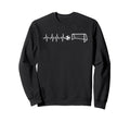 Funny Soccer Heartbeat Ecg Football Goal Sweatshirt - Graphic Print Unisex - T-Shirt, Sweatshirt, Hoodie