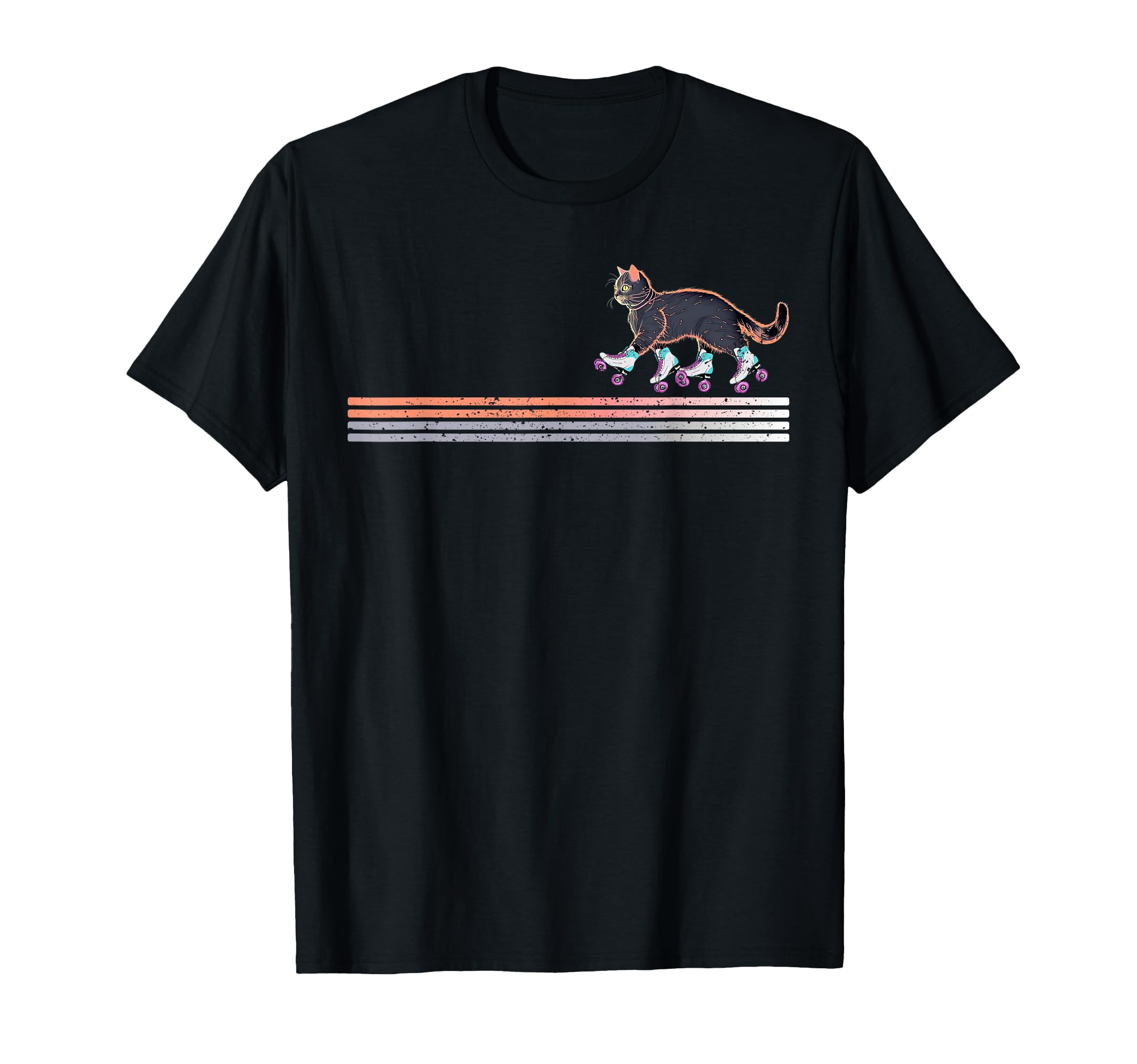 Roller Skating Cats Derby Skater T-Shirt - Unique Graphic Men Women - T-Shirt, Sweatshirt, Hoodie