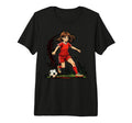 Soccer Player Kicking Ball Sports T-Shirt - Fun Novelty Design Men Women - T-Shirt, Sweatshirt, Hoodie