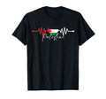 Palestine Heritage Roots Heartbeat T-Shirt - Streetwear Style for Adults - T-Shirt, Sweatshirt, Hoodie