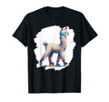 Funny Llama Roller Skates Alpaca Skating T-Shirt - Custom Art Print Unisex - T-Shirt, Sweatshirt, Hoodie