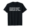 Coach Daddy Fathers Day Gift Husband T-Shirt - Minimalist Print Unisex - T-Shirt, Sweatshirt, Hoodie