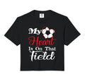 My Heart Is That Field Soccer Comfort Hoodie - Trendy Graphic for Adults - T-Shirt, Sweatshirt, Hoodie
