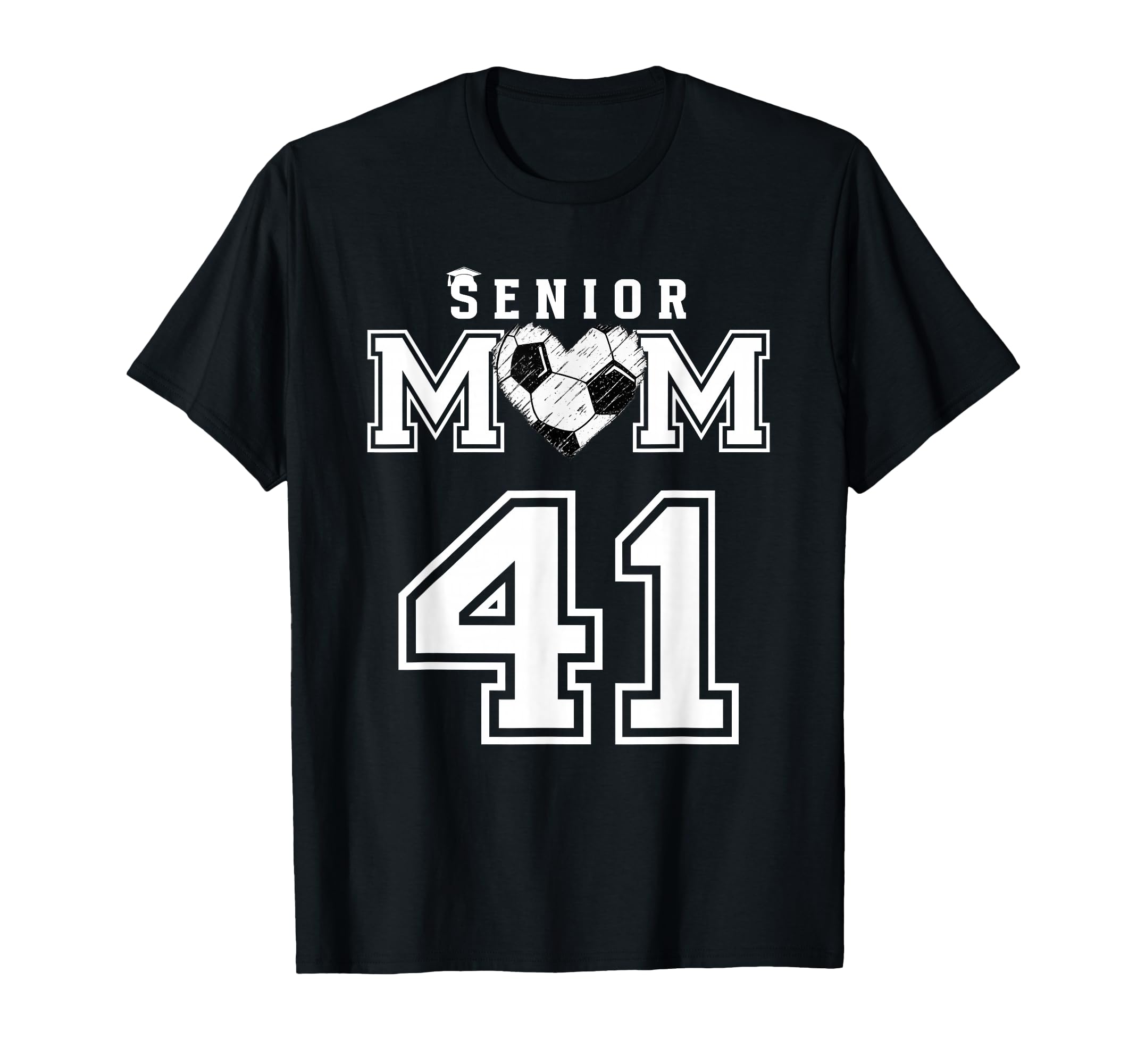 Proud Senior Soccer Mom Custom Jersey T-Shirt - Novelty Apparel for Adults - T-Shirt, Sweatshirt, Hoodie