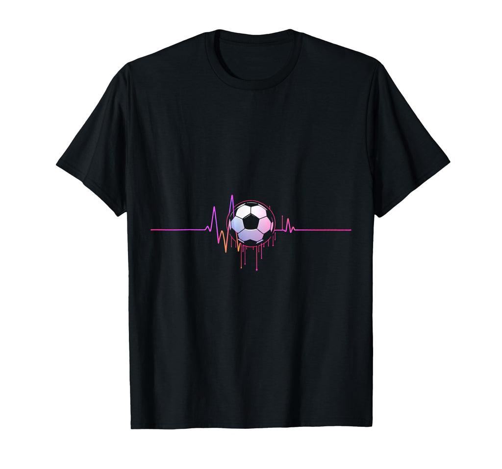 Soccer Heartbeat Minimalist T-Shirt - Graphic Print for Adults - T-Shirt, Sweatshirt, Hoodie