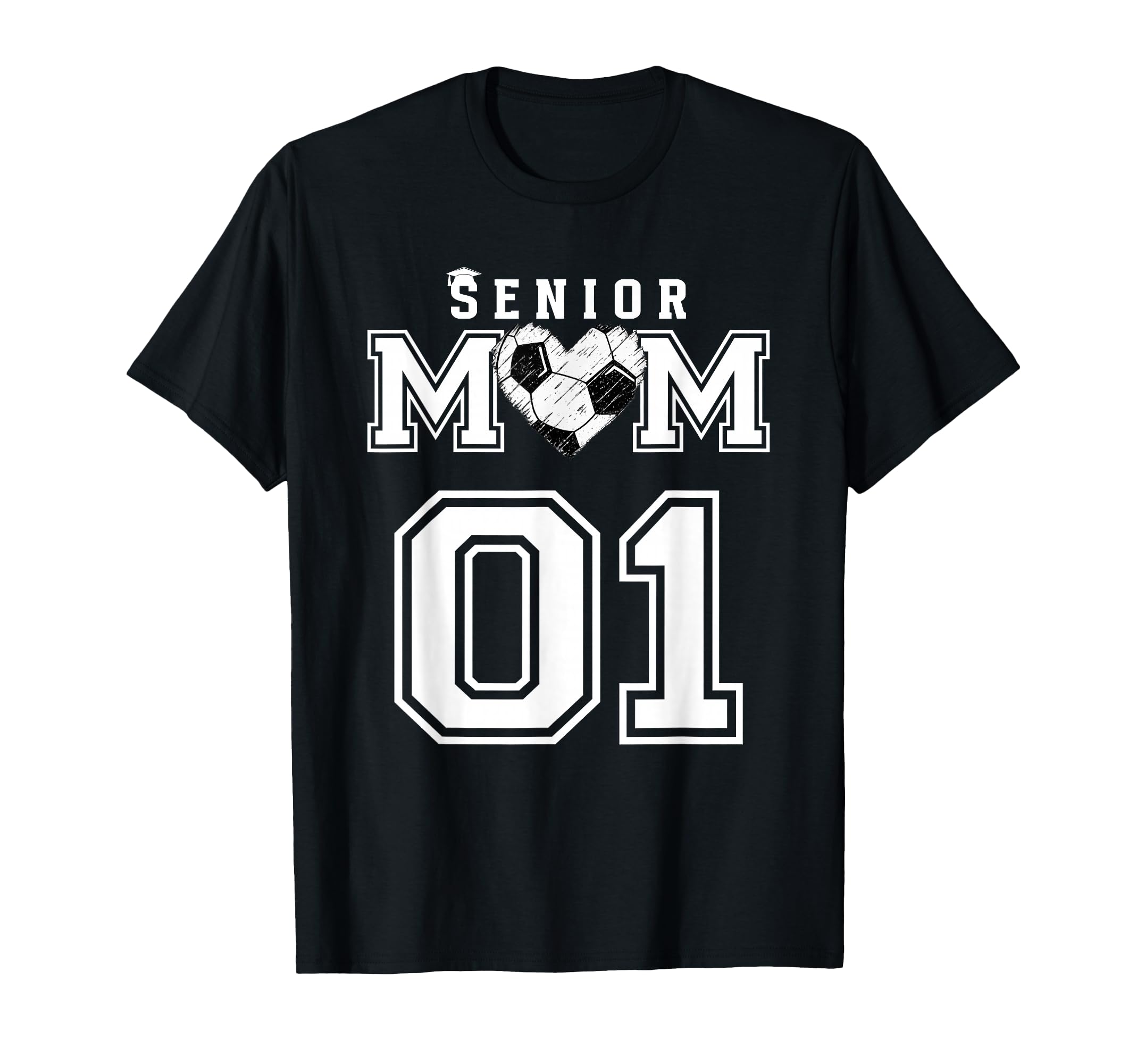 Proud Senior Soccer Mom Custom Jersey T-Shirt - Aesthetic Graphic Unisex - T-Shirt, Sweatshirt, Hoodie