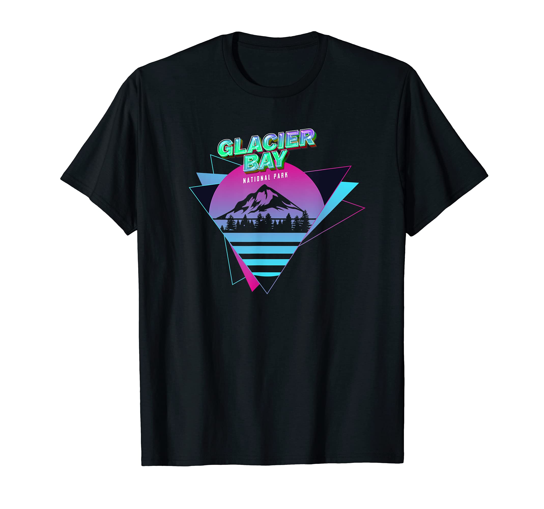 Vaporwave Glacier Bay National Park T-Shirt - Novelty Apparel Men Women - T-Shirt, Sweatshirt, Hoodie
