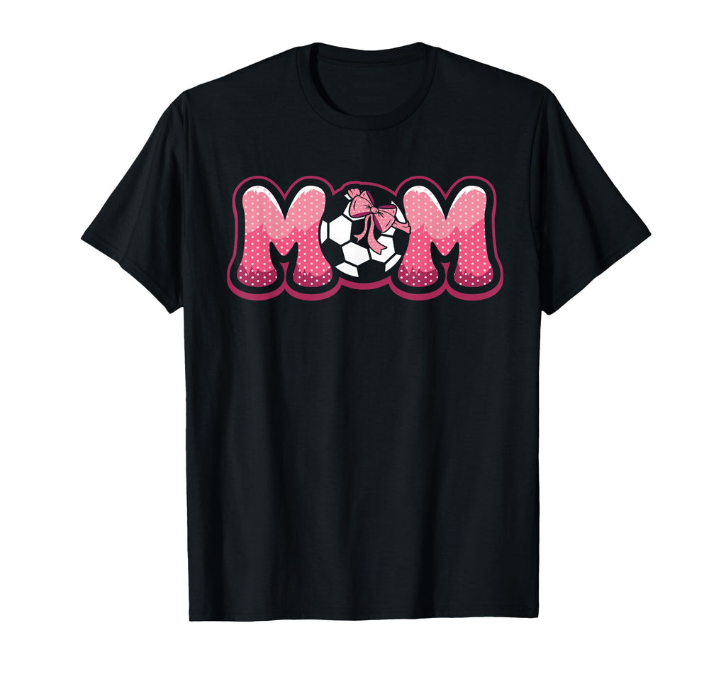 Soccer Mom Coquette Bow Game Day Mama T-Shirt - Custom Art Print Men Women - T-Shirt, Sweatshirt, Hoodie