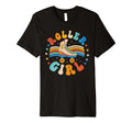 Roller Skater Skating 70S 80S Skates T-Shirt - Minimalist Print Men Women - T-Shirt, Sweatshirt, Hoodie