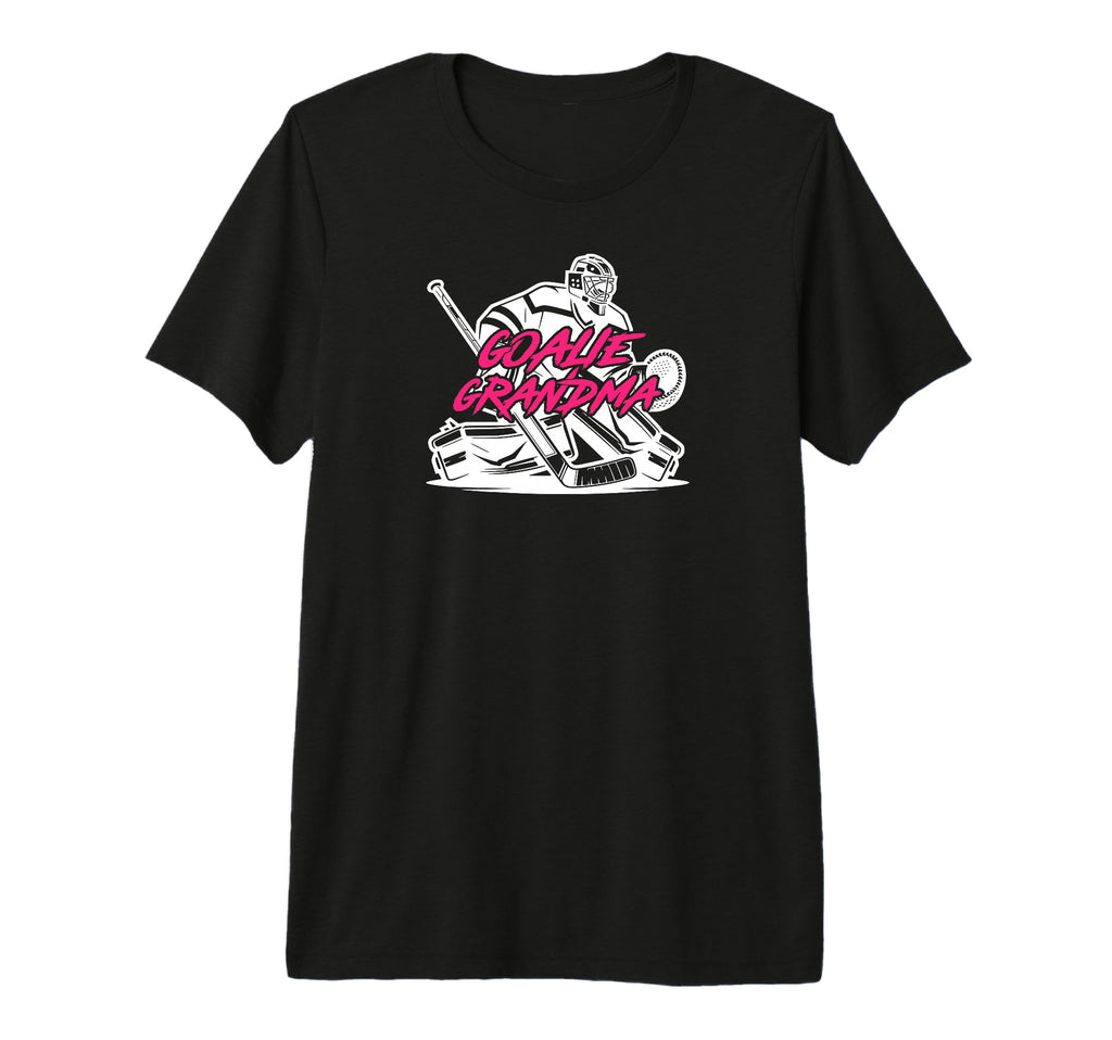 Ice Hockey Goalie Grandma Hockey T-Shirt - Casual Everyday Wear for Adults - T-Shirt, Sweatshirt, Hoodie