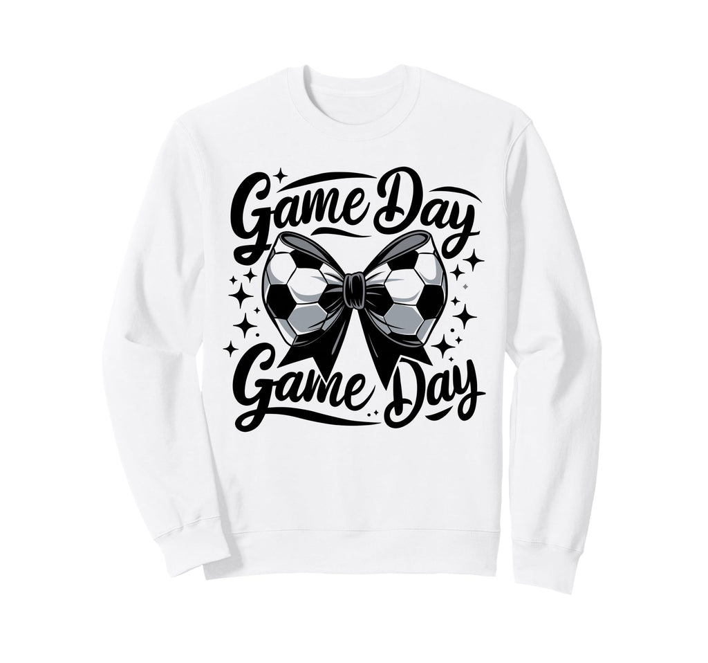 Game Day Soccer Coquette Preppy Sweatshirt - Aesthetic Graphic Unisex - T-Shirt, Sweatshirt, Hoodie