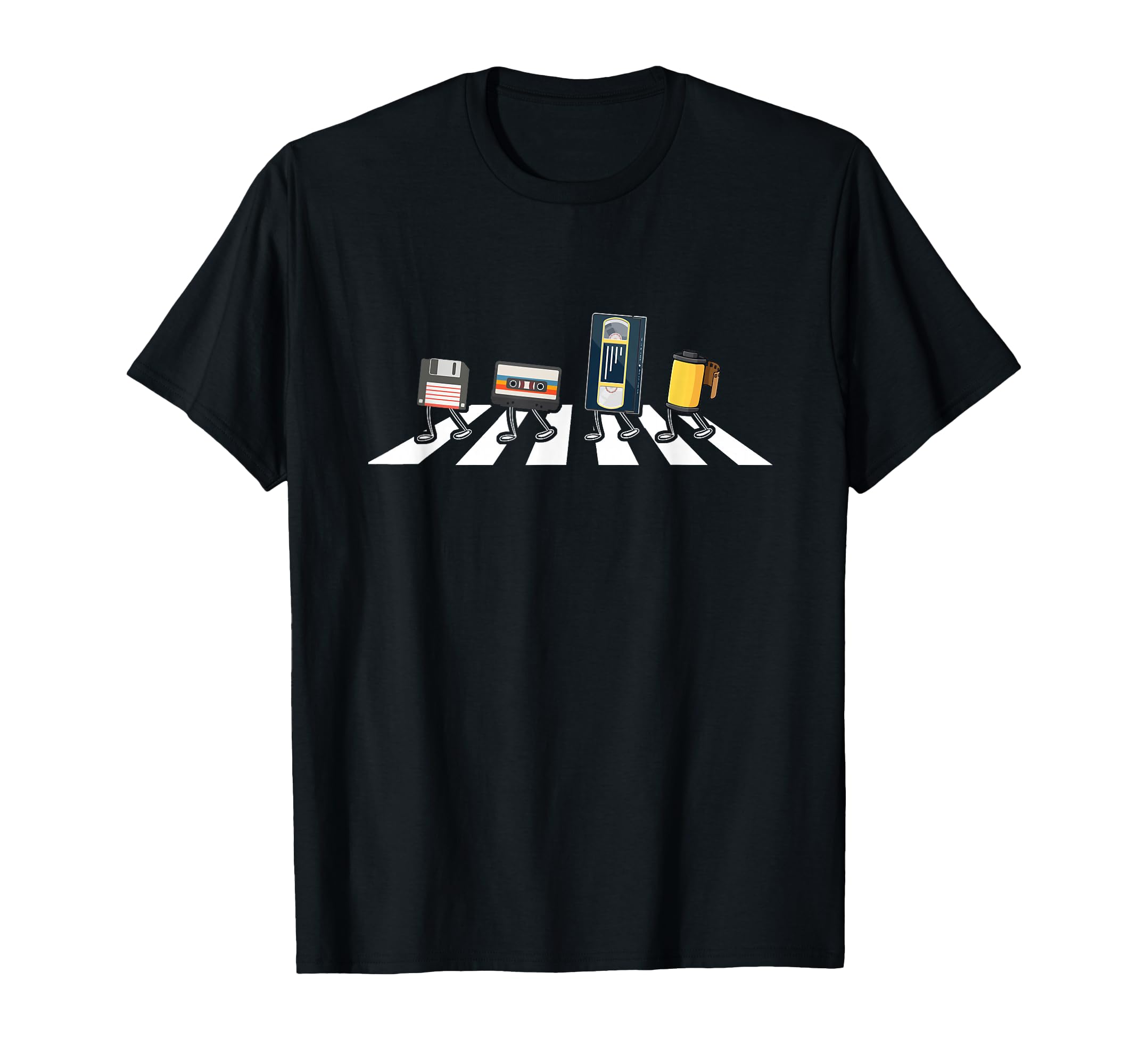 Vhs Cassette Tape Floppy Disc Funny Fans T-Shirt - Graphic Print Unisex - T-Shirt, Sweatshirt, Hoodie