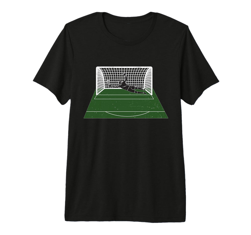 Goalkeeper Save Pitch Goal Net T-Shirt - Aesthetic Graphic for Adults - T-Shirt, Sweatshirt, Hoodie