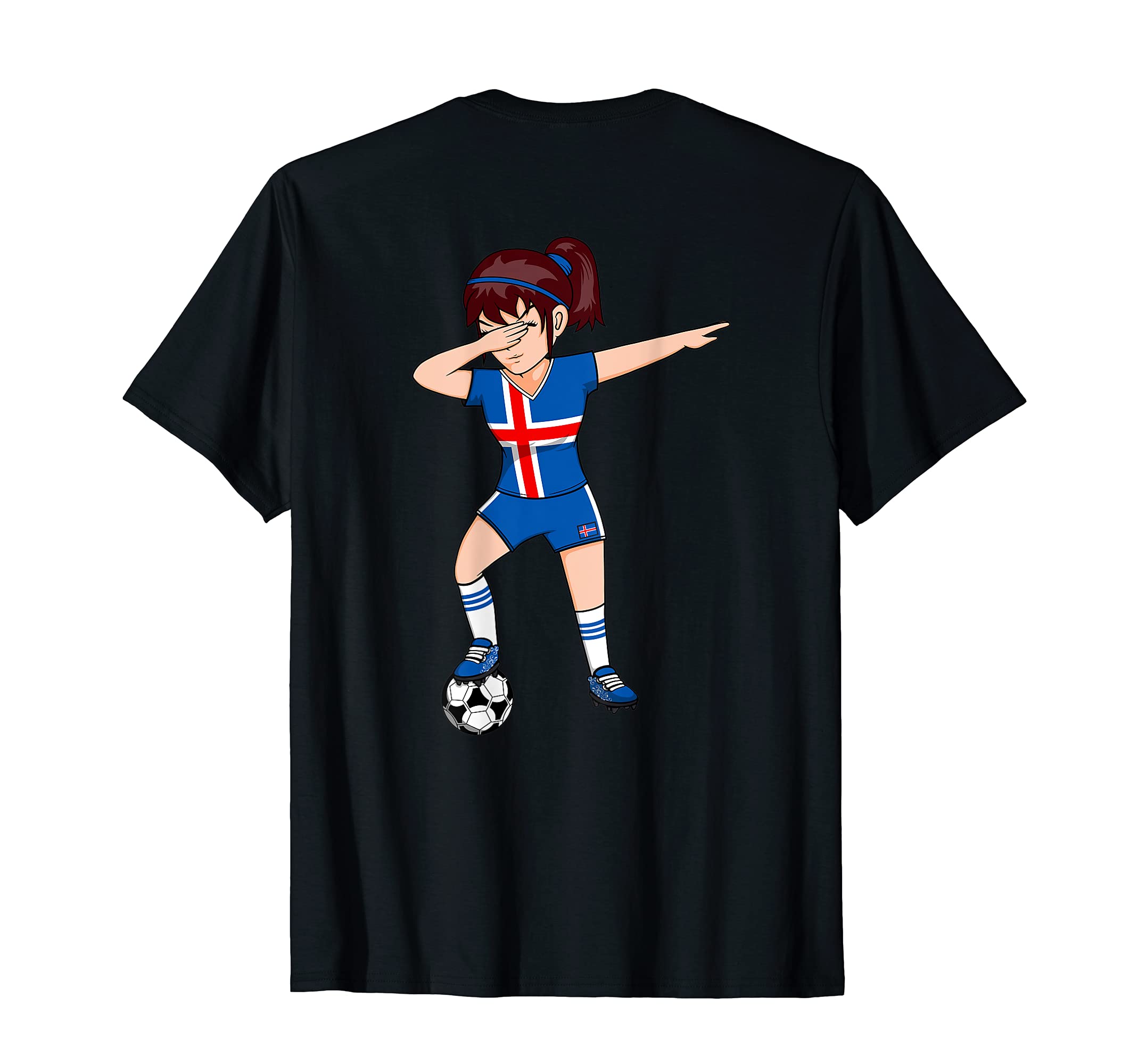 Dabbing Soccer Iceland Jersey Icelandic T-Shirt - Unique Graphic Men Women - T-Shirt, Sweatshirt, Hoodie