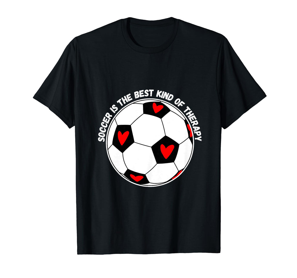 Soccer Is Best Kind Therapy T-Shirt - Minimalist Print for Adults - T-Shirt, Sweatshirt, Hoodie
