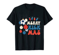 Merry Kickmas Funny Soccer Ball Ornaments T-Shirt - Graphic Print Unisex - T-Shirt, Sweatshirt, Hoodie