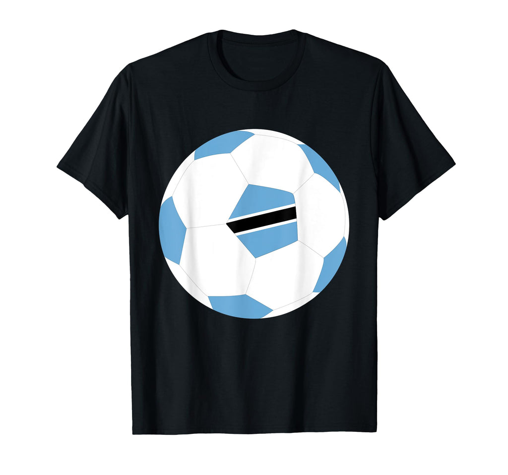Botswana Soccer Ball Motswana Flag Jersey T-Shirt - Graphic Print Unisex - T-Shirt, Sweatshirt, Hoodie