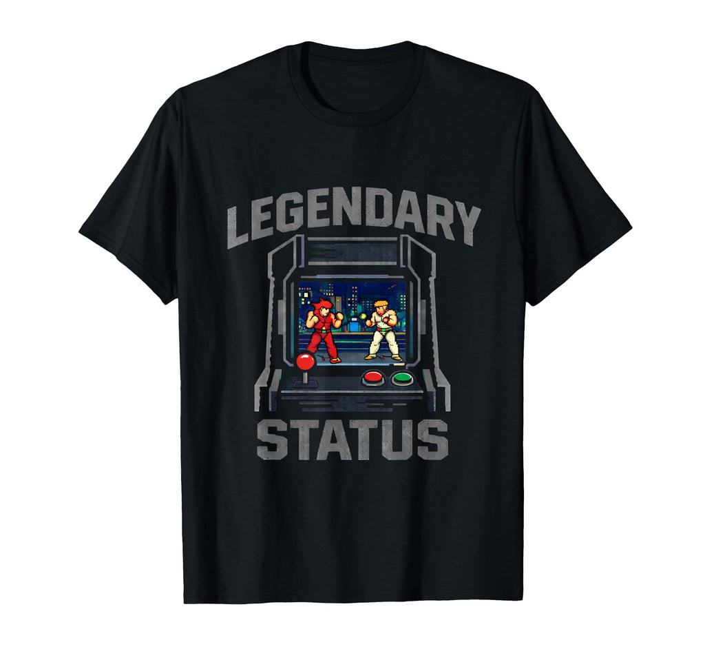 Pixel Fighter Arcade Gaming T-Shirt - Minimalist Print for Adults - T-Shirt, Sweatshirt, Hoodie