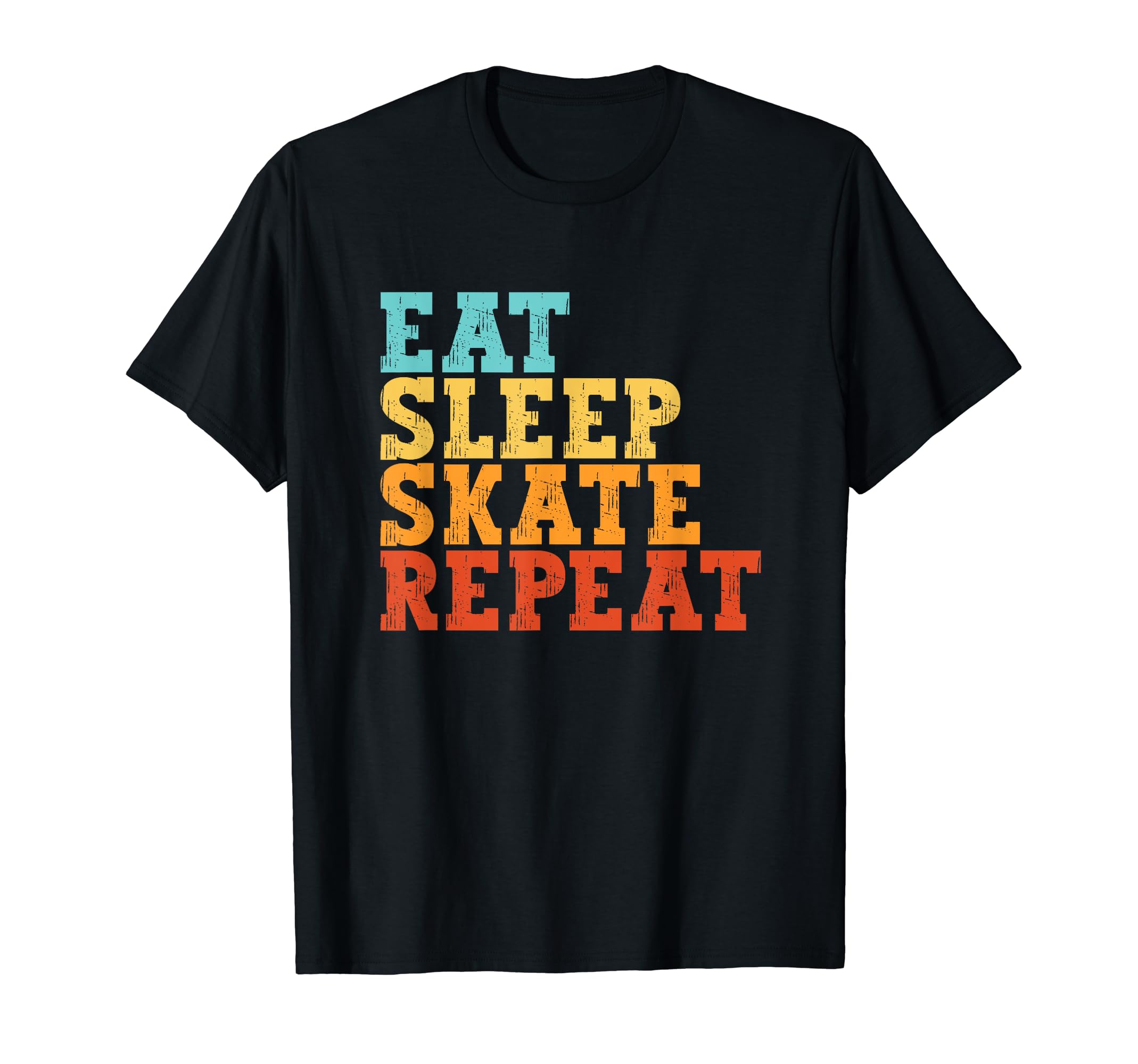 Eat Sleep Skate Repeat Roller Skate T-Shirt - Aesthetic Graphic Men Women - T-Shirt, Sweatshirt, Hoodie