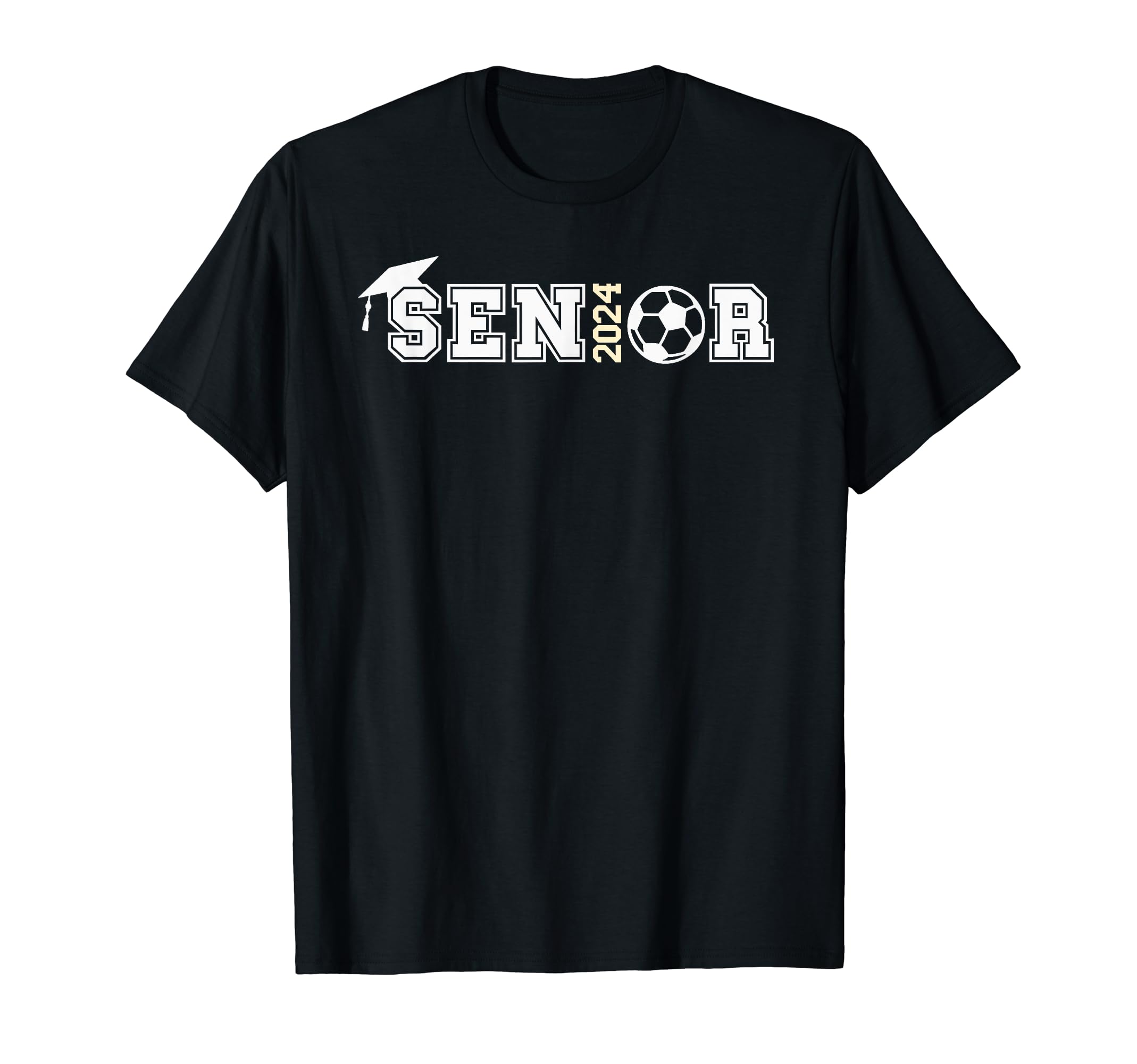 Senior 2024 Soccer Ball Senior T-Shirt - Unique Graphic for Adults - T-Shirt, Sweatshirt, Hoodie