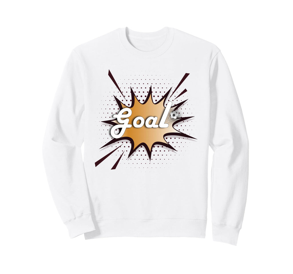Goal Soccer Ball Net Comic Football Sweatshirt - Trendy Graphic Men Women - T-Shirt, Sweatshirt, Hoodie