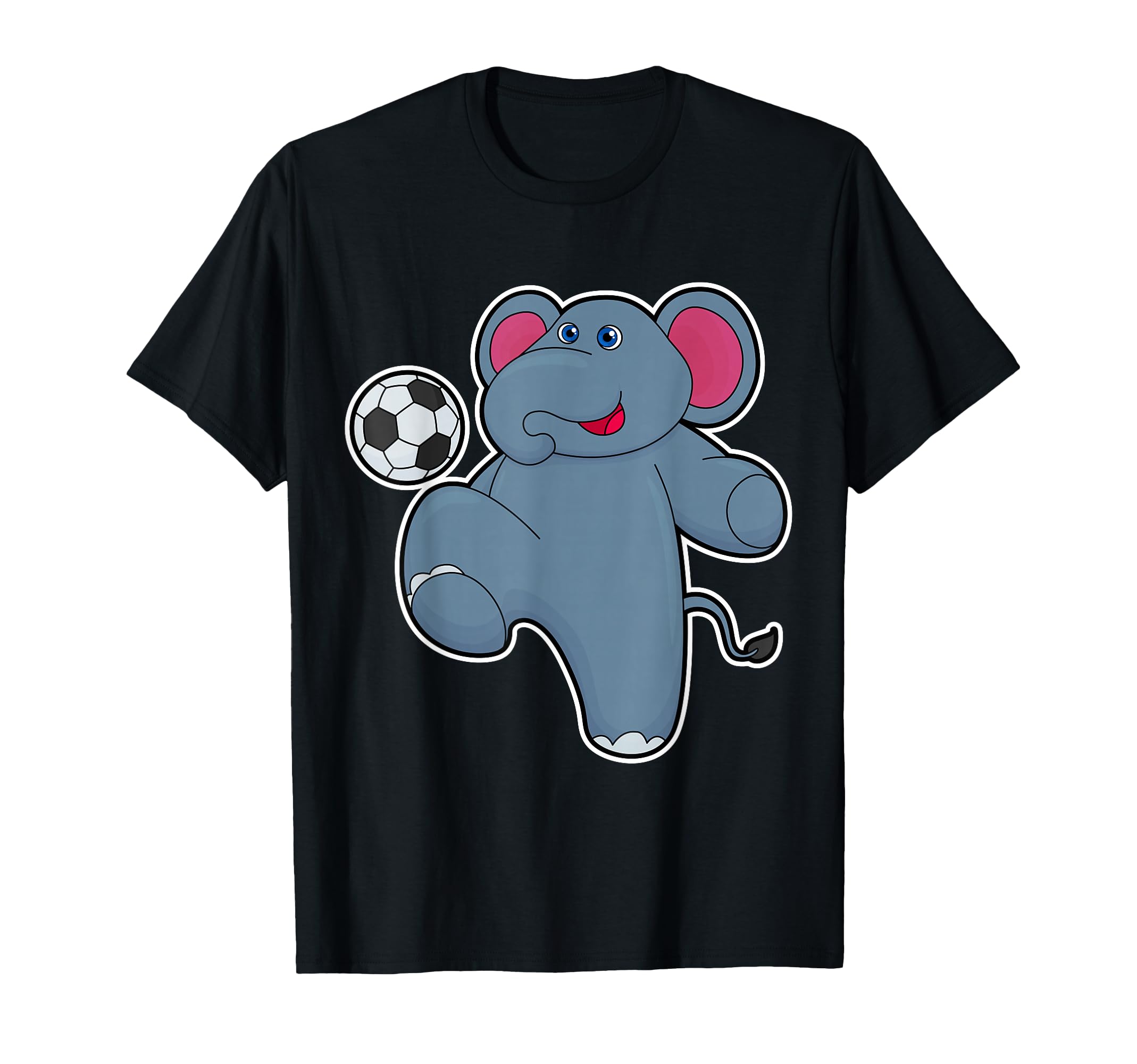 Elephant Soccer Player Soccer Sports T-Shirt - Minimalist Print Unisex - T-Shirt, Sweatshirt, Hoodie