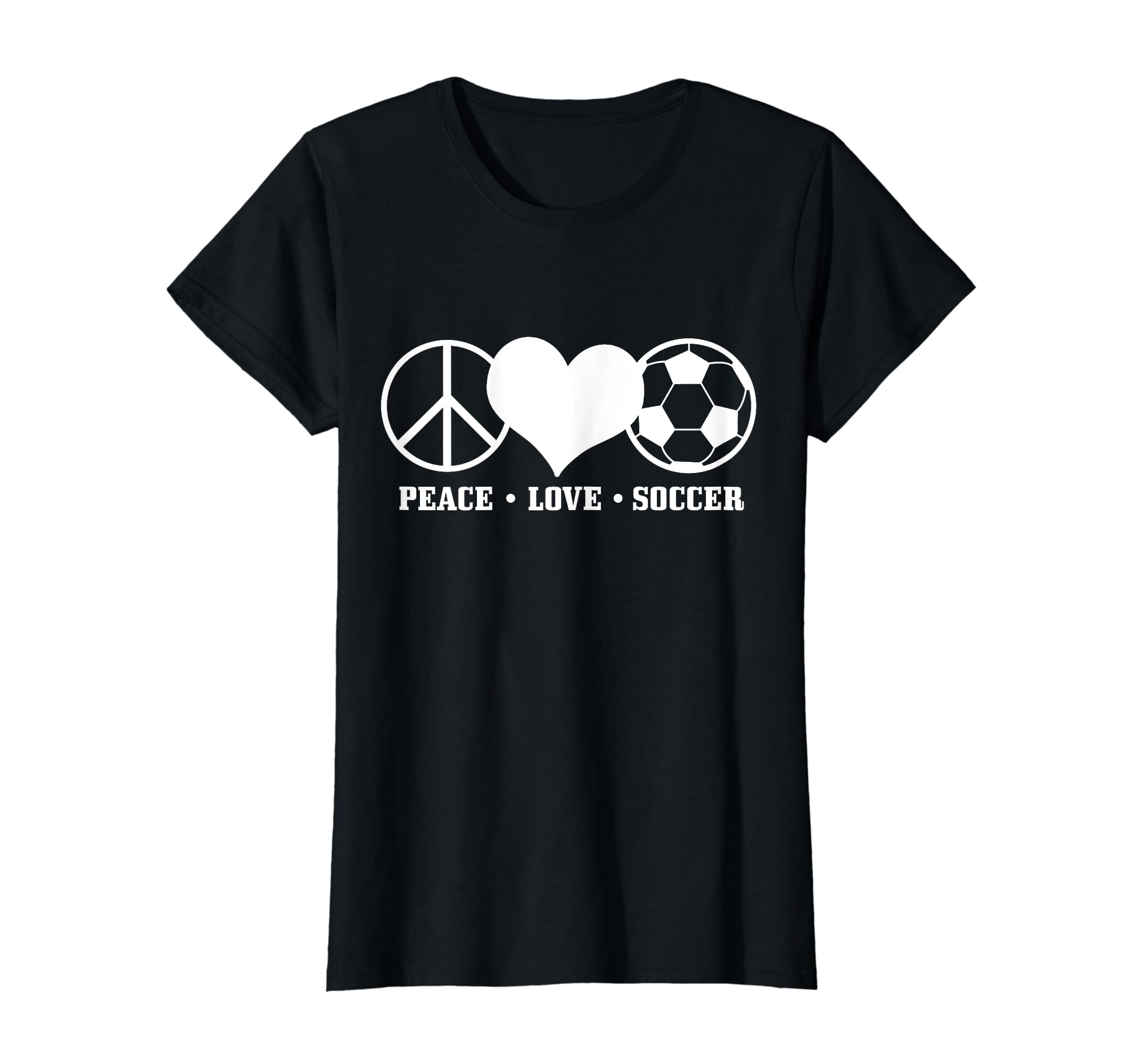 Soccer Player Coach Sports Peace Love T-Shirt - Fun Novelty Design Unisex - T-Shirt, Sweatshirt, Hoodie