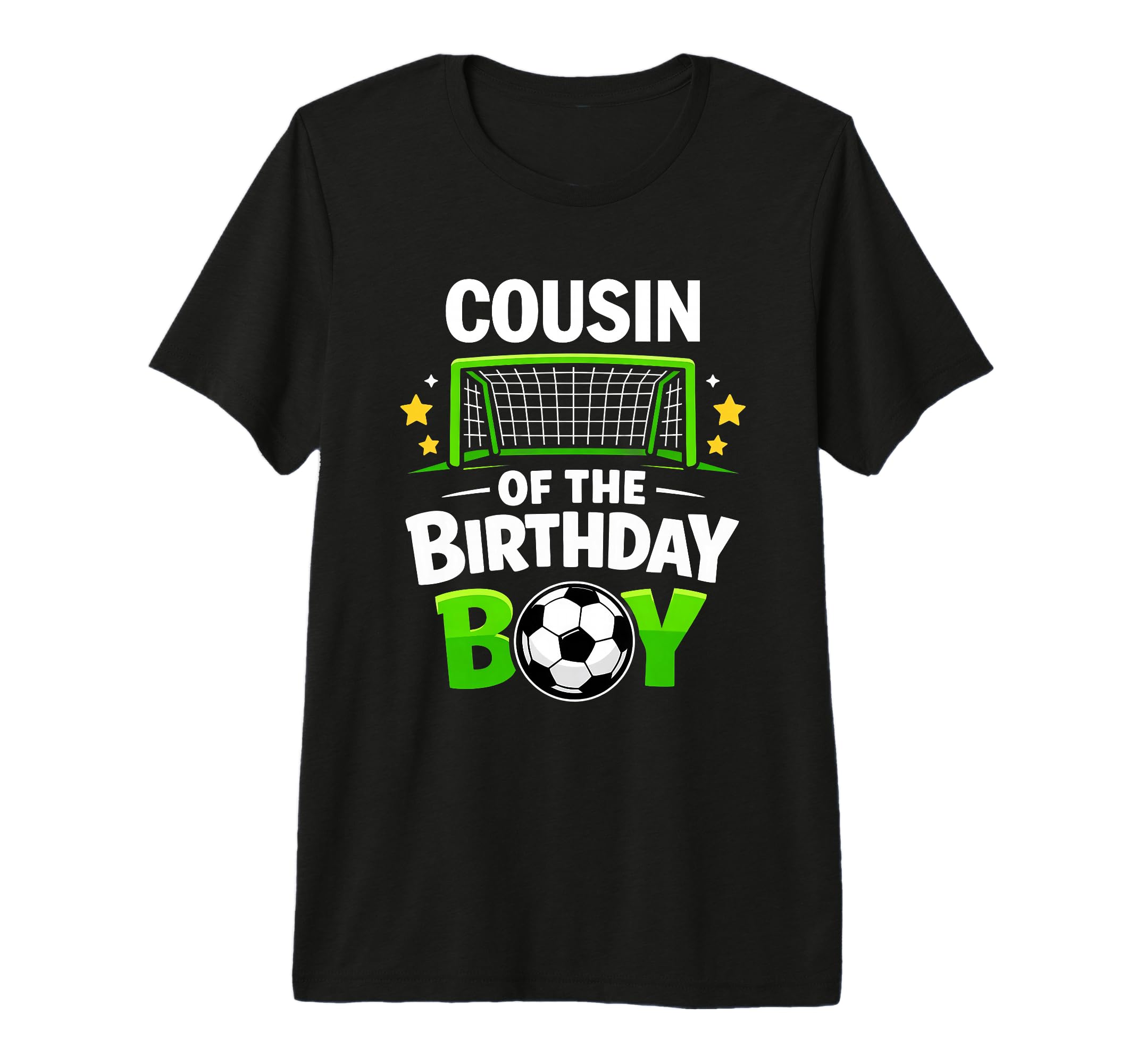 Cousin Birthday Soccer Ball Family T-Shirt - Trendy Graphic for Adults - T-Shirt, Sweatshirt, Hoodie